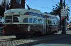 Os charmosos Street Car, uma das marcas de San Francisco, na Califórnia, nos Estados Unidos